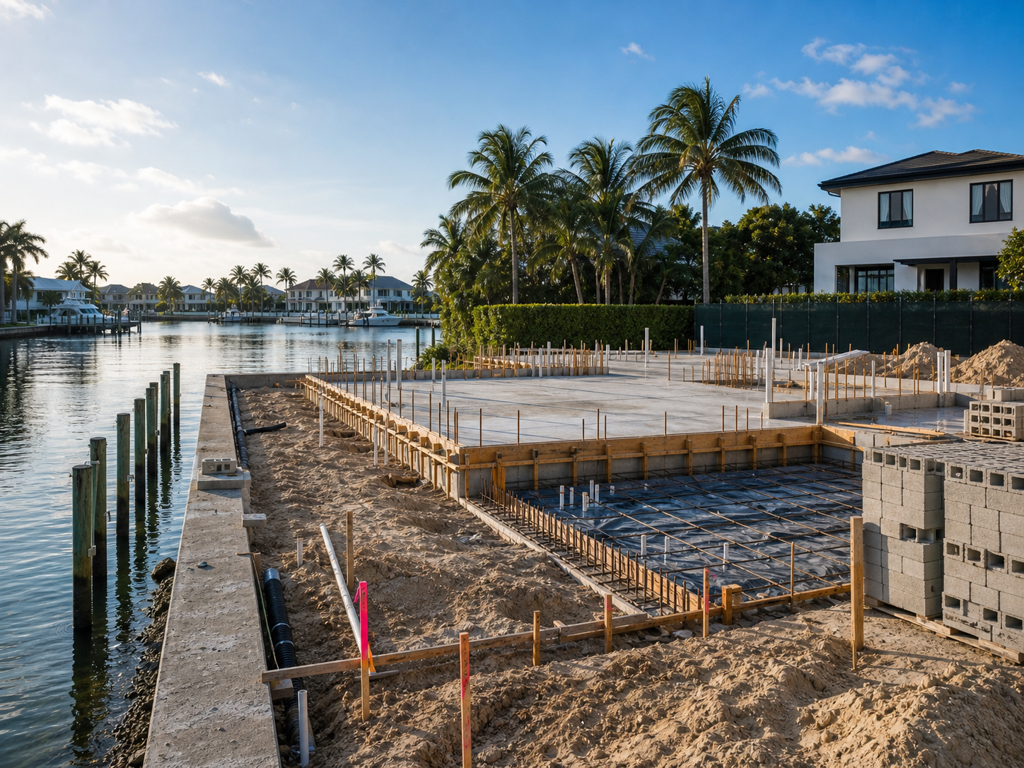 Waterfront Home Construction in South Florida